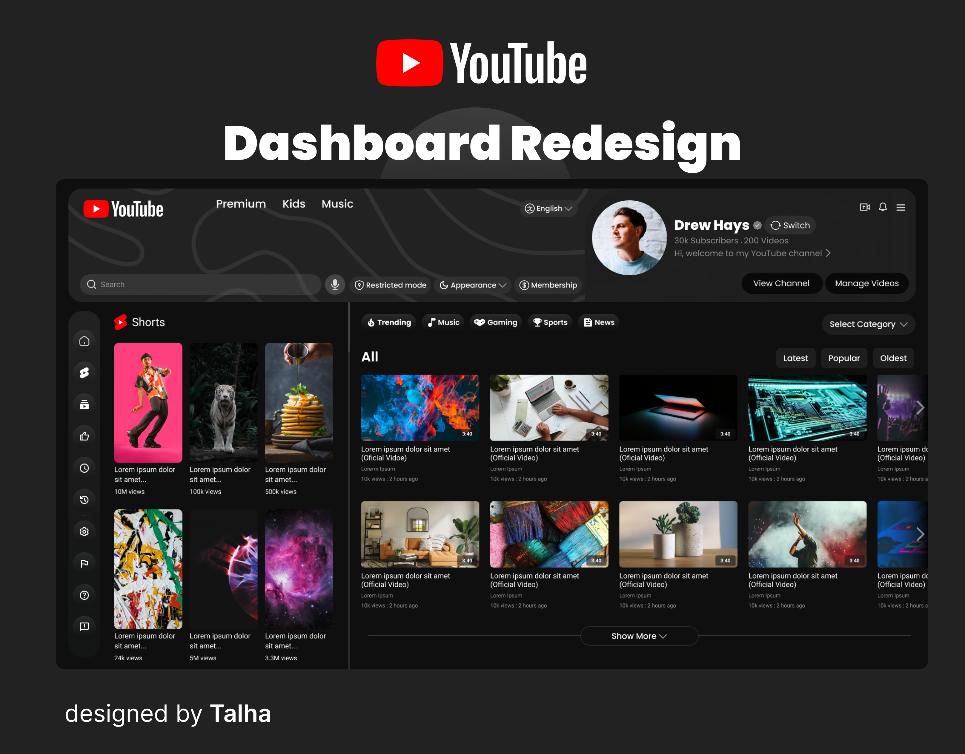 Youtube Dashboard